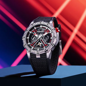 Dessio Men's Luxury <b>Skeleton</b> <b>Automatic</b> Mechanical <b>Watch</b> with Original Movement Custom Logo Wrist Replacement Parts - Product Image 6