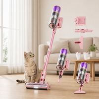 Aspirateur sans fil, sans sac, technologie cyclonique, filtre HEPA, moteur sans balais, longue autonomie, design léger, pour la maison et la voiture