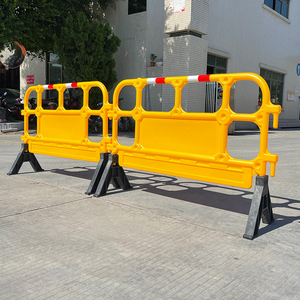 Barrera de Plástico HDPE Moldeada por Soplado 1350A, Barrera de Seguridad de Plástico para Control de Multitudes con Panel Publicitario - Product Image 4