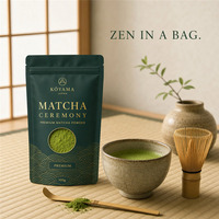 Sachets de thé vert Matcha japonais anti-odeur refermables, sacs d'emballage alimentaire verticaux, poudre de Matcha cérémonial, Latte, Chewing-gum