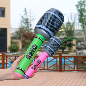 Micrófono Inflable <span class=keywords><strong>de</strong></span> PVC, Juguete Novedoso, Ecológico, Accesorio para Fiestas y Escenarios, Instrumento Musical para Niños - Product Image 1