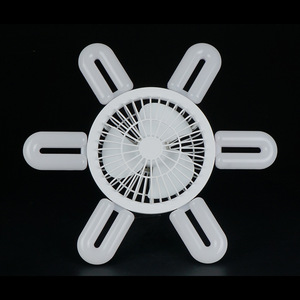 <span class=keywords><strong>Ventilateur</strong></span> de plafond pliant en plastique LED transfrontalier 6 feuilles 3 vitesses à intensité variable <span class=keywords><strong>Super</strong></span> lumineux pour chambre salon cuisine - Product Image 6