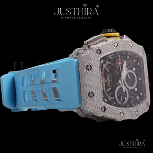 Direct Factory Supply Moissanite Diamond Quartz <b>Watch</b> Men Automatic Look Quartz Movement Stainless Steel <b>Watch</b> <b>for</b> Sale - Product Image 1