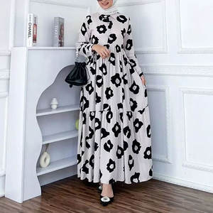 Custom Nieuwe Ontwerpen Kaftan Marocain Kaftan Jilbab Vestido Vrouwen Bescheiden Jurken Abaya Moslim Jurk Gewaad Islamitische Kleding - Product Image 4