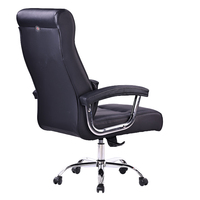 Chaise de bureau ergonomique pivotante confortable et réglable en cuir PU moderne pour cadres, avec fonction massage et élévation