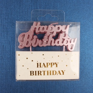 Metal Gold Silver <strong>Letter</strong> Birthday Candle for Happy Birthday <strong>Cake</strong> - Product Image 2