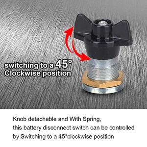 Lucas Style/Type clé à poignée fixe isolateur de batterie interrupteur de coupure pour RV batterie Marine bateau voiture véhicules - Product Image 5