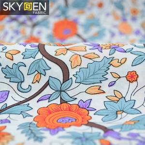 Guangzhou skygen usine pas cher calico en gros mens chemise imprimée 100% coton mousseline tissu - Product Image 5