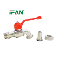 Robinet mural extérieur IFAN de haute qualité, sur mesure, 1/2 pouce, robinet de jardin en laiton pour eau chaude et froide