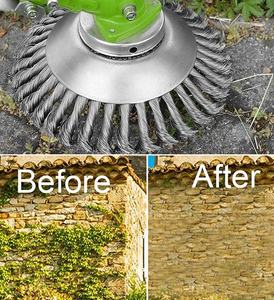 Çelik bükülmüş telli çark konik fırça düzeltici kafa pas ve çapak temizleme - Product Image 4