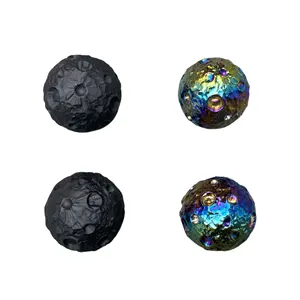 Kenny Crystals Wholesale Natural Crystal Stone Craft Carving Semi-precious Gemstone Aura Obsidian Moon Spheres