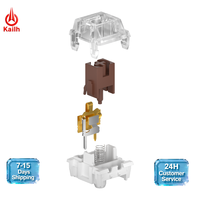 Interrupteurs tactiles silencieux Turbo Brown 40gf 3 broches à faible bruit, force tactile 55gf, 80 millions de cycles, pour claviers mécaniques