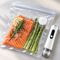 Sac sous vide gaufré réutilisable de qualité alimentaire robuste avec valve et pompe manuelle pour les grandes marques alimentaires mondiales