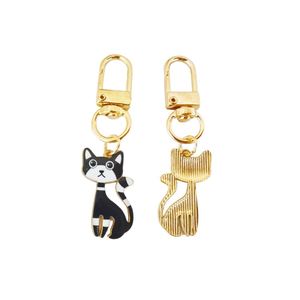 Llavero con colgante de gatito impreso en aleación, modelo Cat-8, para Halloween, comercio transfronterizo, artículos ligeros para bolsos pequeños y pequeños regalos, disponible. - Product Image 5