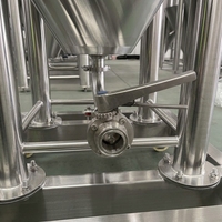 Fermenteur de bière à double enveloppe SS304, réservoir de fermentation sous pression, unité de refroidissement Unitank 100L 500L pour microbrasserie
