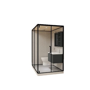 Salle <span class=keywords><strong>de</strong></span> bain intégrée - avec toilettes, douche, séparation sec-humide. Nous pouvons le réaliser en fonction <span class=keywords><strong>de</strong></span> dessins ou d'échantillons fournis - Product Image 5