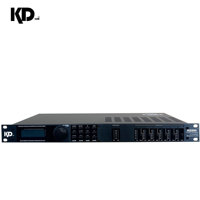 Processeur de gestion de haut-parleurs numérique 2.6 canaux 1U pour rack, avec crossover audio et suppression automatique du microfeedback, pour scène live et extérieur