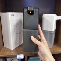 Dispensador automático de jabón de 500 ml, dispensador automático de jabón montado en la pared, dispensador de jabón líquido en espuma y gel para baño