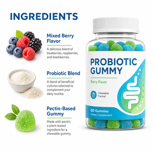 Les bonbons probiotiques OEM/ODM sont riches en complexes probiotiques, complexes d'enzymes digestives et complexes prébiotiques - Product Image 2