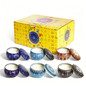 Aura Candle Vessel Luxury <b>Gift</b> <b>Box</b> White Lid Aromatherapy Soy Blend Boutique <b>Wedding</b> Favor Showcase Collection Premium - Product Image 5