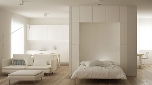 Lits muraux sur mesure Perth, lits pliables et inclinables sur mesure, combinables avec des étagères, adaptés au salon et à la chambre à coucher - Product Image 2