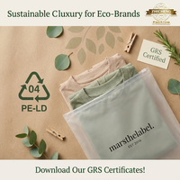 Sacs Ziplock GRS personnalisés imprimés, givrés, biodégradables et recyclables avec trou de ventilation et fermeture éclair refermable pour usine de vêtements et sous-vêtements