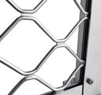 Clôture en treillis métallique en alliage d'aluminium électrique personnalisée en usine, perforée, soudée, à commande manuelle, ignifuge et résistante à la corrosion