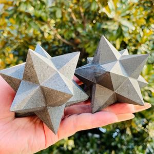 Estrellas Merkaba de Shungita Talladas a Mano, Cristales, Piedras Preciosas, Piedra de Meditación para Decoración del Hogar, Decoraciones de Cristal - Product Image 2