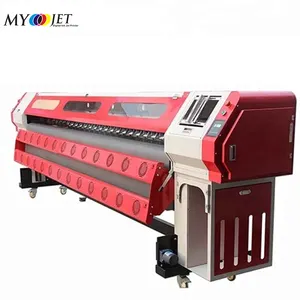 Myjet 3.2m 10ft Large Format Flex Banner Printers Km512i Solvent Printing Machine