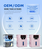 Bouteille d'inhalateur d'eau hydrogénée PEM haute pureté 3 en 1 avec sortie d'oxygène et de gaz hydrogène pour machine d'inhalation d'hydrogène thérapeutique