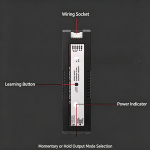 Interruptor Inalámbrico de Botón Pulsador para <span class=keywords><strong>Puerta</strong></span> Automática, Control de Acceso para Puertas de Vidrio/Inducción, Superficie Acabada CNB-202G - Product Image 5