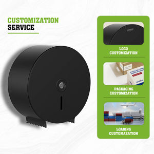 เครื่องจ่ายกระดาษเช็ดมือแบบม้วนใหญ่ติดผนัง FANDA รุ่นโมเดิร์น ผลิตจากเหล็ก เป็นมิตรกับสิ่งแวดล้อม สำหรับห้องน้ำสาธารณะ - Product Image 4