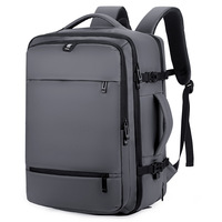 Sac à dos extensible pour ordinateur portable 17 pouces, étanche, pour affaires et voyages, grande capacité, sac de voyage pour homme, sac à dos de jour pour l'embarquement