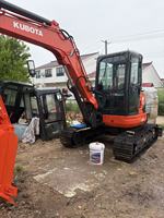 Excavator Crawler Kubota U55-4 Bekas 5400kg Mini Digger Asli Jepang untuk Pekerjaan Penggalian Pipa dan Pekerjaan Kebun