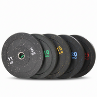 Disco de Peso de Goma de Alta Elasticidad con Orificio Grande para Barra, para Entrenamiento en Gimnasio