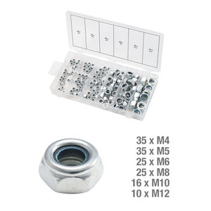 Surtido de tuercas de seguridad-Tuerca hexagonal de acero inoxidable al carbono M3 Tuerca de bloqueo para uso industrial Certificación ANSI métrica ASTM - Product Image 1