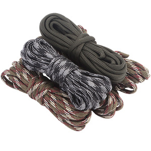 Cordon de survie en paracorde tressé de 3 m, 4 mm, vert foncé, noir, gris, camouflage, pour le camping et la randonnée en plein air, toutes saisons - Product Image 1
