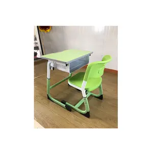 Hot Sale Combination High School and Primary Education Single Table and Chairs Student Single Table Classroom Furniture