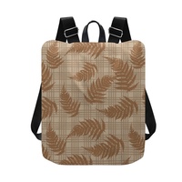 Sac à dos décontracté personnalisé à grande capacité avec design hawaïen, sangle d'épaule réglable et poche arrière cachée, imprimé à la demande