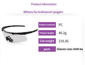 Wejump ANSI Z87.1 & <span class=keywords><strong>CEEN</strong></span> Nouveau Design Lunettes de soleil de sport polarisées de haute qualité Lunettes de sport de tir en plein air Lunettes de sécurité tactiques - Product Image 6