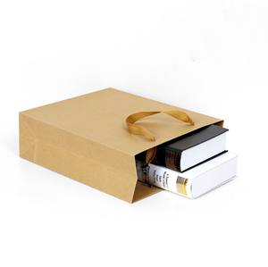 Bolsa de Compra Ecológica, Embalaje Personalizado, Asa Plana, Bolsa de Papel Kraft para Alimentos de Restaurante - Product Image 3