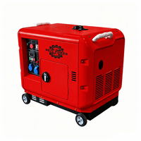 Generadores Diésel Súper Silenciosos de 10KW 10KVA, Arranque Eléctrico de 5/8/12/20/25KW, 50Hz 60Hz, 1/3 Fases, Generador Diésel Portátil Insonorizado