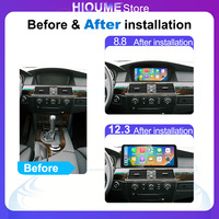 Reproductor Multimedia para Auto con DVD, GPS, Navegación, Carplay y Android 15 para BMW Serie 3 y 5 E60 E61 E62 E63 E90 E91 E92 E93 2004-2012 CCC CIC