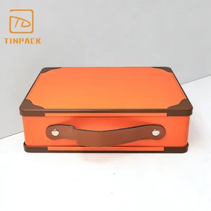 Caja de Lata Tipo Maleta de Alta Gama, Multiusos, con Impresión Personalizada, Gran Capacidad y Asa, para Sets de Regalo - Product Image 5