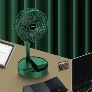 Складной портативный Электрический вентилятор мини-USB зарядка офисный домашний Телескопический вентилятор низкий уровень шума живой Настольный вентилятор