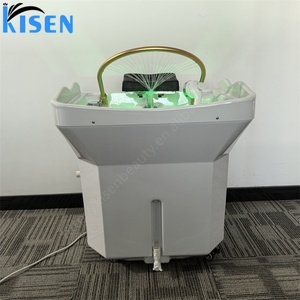 Lavabo Portátil Antibacterial Kisen para Salón de Belleza, Material de Grado Hospitalario, Superficie Fácil de Limpiar, Lavabo para Peluquería - Product Image 1