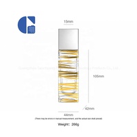 Botella de Perfume Cuadrada Alta de Lujo, 100 ml, Vacía, Recargable, con Pulverizador, Envase de Vidrio de 100 ml con Tapa