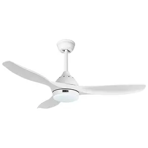 Fengyun simple dc motor energy saving 3 abs remote control acrylic fan light led ceiling fans with light