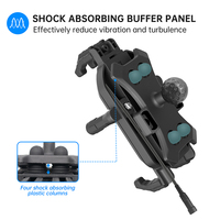 Support de téléphone antivol sans fil pour moto, support de téléphone portable pour moto, résistant aux chocs