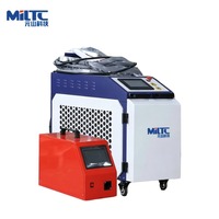 Machine de soudage laser portative refroidie par eau 1500W 4 en 1, soudeuse laser à puissance réglable pour métaux fins et épais